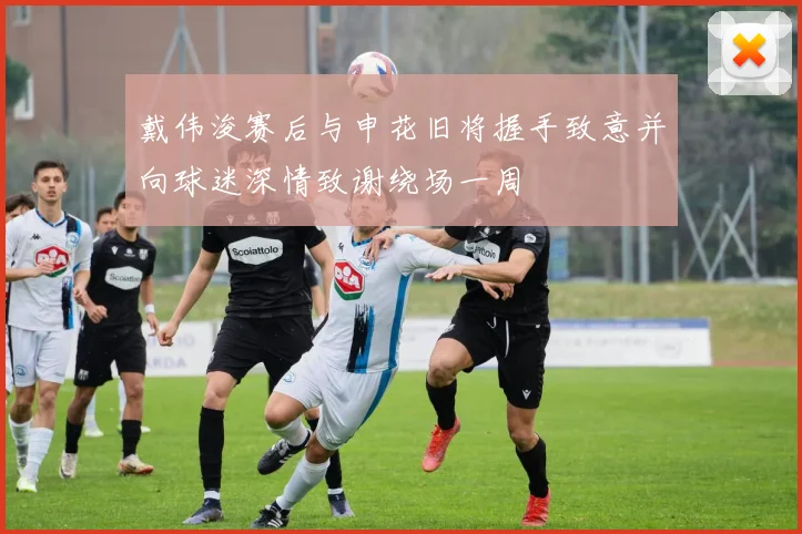 戴伟浚赛后与申花旧将握手致意并向球迷深情致谢绕场一周
